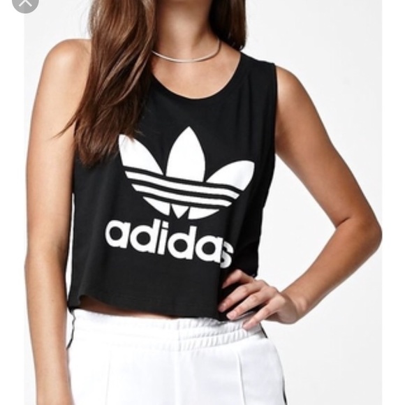 adidas loose crop tank